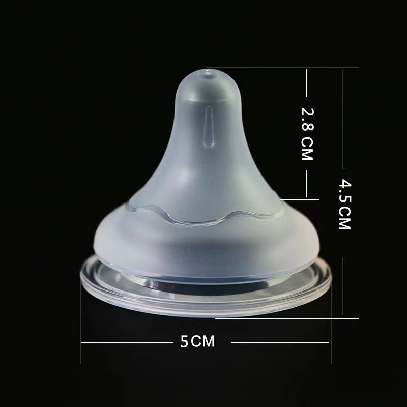 พร้อมส่ง จุกนมซิลิโคน เกรดอาหาร รูปนกพิราบ รุ่นที่ 3 สําหรับขวดนมคอกว้าง