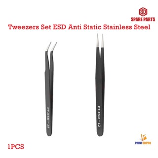 3D tool Tweezers Set ESD Anti Static Stainless Steel Tweezers Repair Tools 3D Printer Part