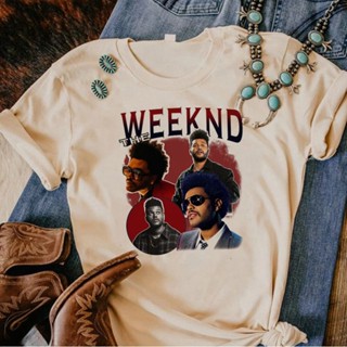 เสื้อยืด พิมพ์ลายการ์ตูนอนิเมะ the Weeknd สไตล์ญี่ปุ่น สตรีท สําหรับผู้หญิง