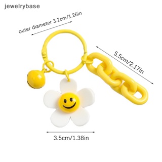 [jewelrybase] พวงกุญแจอะคริลิค จี้รูปดอกทานตะวันยิ้มน่ารัก หลากสี 1 ชิ้น