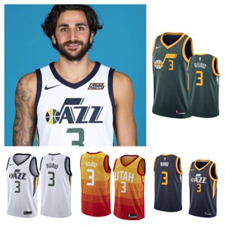 Utah Jazz #3 Ricky Rubio เสื้อสเวตเตอร์ของเสื้อบาสเก็ตบอล NBA Jersey