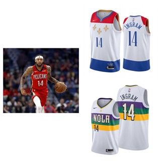 New Orleans Pelicans #14 Brandon Ingram เสื้อสเวตเตอร์ของเสื้อบาสเก็ตบอล NBA Jersey