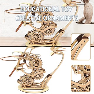 3D Wooden Mechanical Hummingbird Model Manual Assembly Puzzle Adult Children