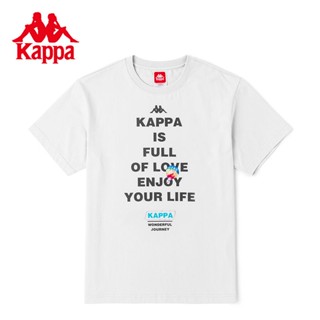 เสื้อยืดแขนสั้นลําลอง พิมพ์ลายธีมแฮปปี้ Kappa Kapa สําหรับผู้ชาย