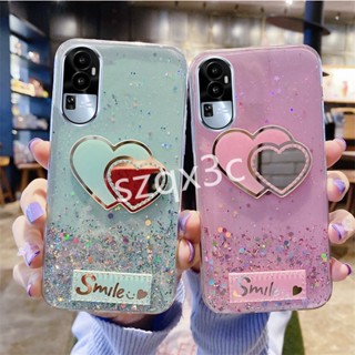 พร้อมส่ง เคสโทรศัพท์มือถือนิ่ม แบบใส ปิดด้านหลัง ลายกลิตเตอร์ดาว ท้องฟ้ากลางคืน วิบวับ สําหรับ OPPO Reno10 Pro+ Reno 10 8T 8Z 8 Pro A98 A78 5G 4G 2023