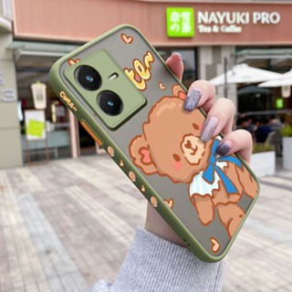 เคสซิลิโคนนิ่ม แบบใส ขอบสี่เหลี่ยม กันกระแทก สําหรับ VIVO Y22 Y22s