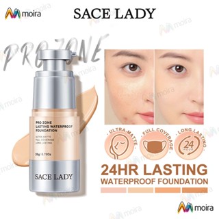 Sace lady รองพื้น คอนซีลเลอร์ เนื้อลิขวิด ให้ความชุ่มชื้น กันน้ํา ติดทนนาน 24 ชั่วโมง 20 มล.