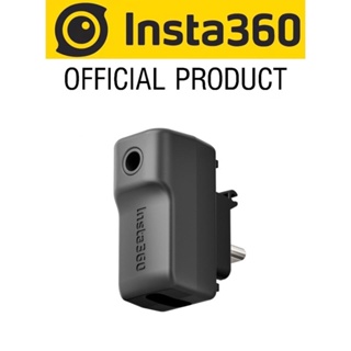 Insta360 อะแดปเตอร์ชาร์จไมโครโฟน พร้อมพอร์ตเสียง Type-C และ 3.5 มม. สําหรับ Insta360 ONE X3 X2 RS 1 นิ้ว 360 Edition