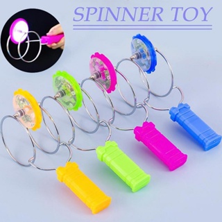 1 ชิ้น แม่เหล็ก หมุน ไจโร ไฟ LED โชว์ ของเล่นมายากลโยโย่ ของเล่นเรืองแสง สีสันสดใส Fidget Spinner ของเล่นคลายเครียด ของเล่นบรรเทาความเครียด