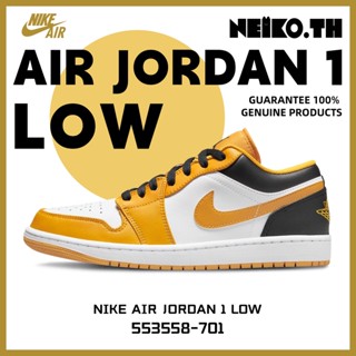 Sneakers&lt;Air Jordan 1 Low&gt;553558-701 100%แท้ Taxi yellow black