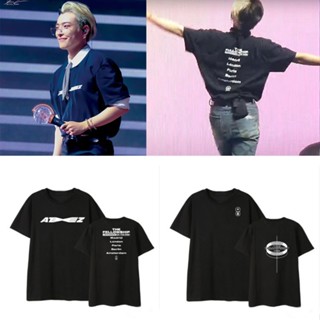 เสื้อยืดแขนสั้น พิมพ์ลาย Kpop ATEEZ Concert THE FELLOWSHIP ทรงหลวม สไตล์เกาหลี