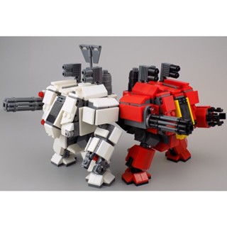 ของเล่นตัวต่อหุ่นยนต์ MOC Dwarf Mecha Warhammer Mecha สําหรับเด็ก