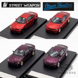 โมเดลรถยนต์ Stance Hunters x Street Weapon 1:64 E46 M3 ของเล่นสําหรับเด็ก