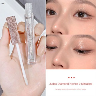 Ou Qianya Dazzling High Gloss Liquid Eyeshadow Lasting No Makeup Color Rendering Broken Diamond Burst Liquid Sequin Brightening Liquid Eyeshadow nuuo