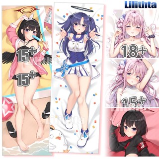 ปลอกหมอน ลายการ์ตูนอนิเมะ Dakimakura Kasumizawa Miyu and Misono Mika and Sizuyama Masiro สีฟ้า