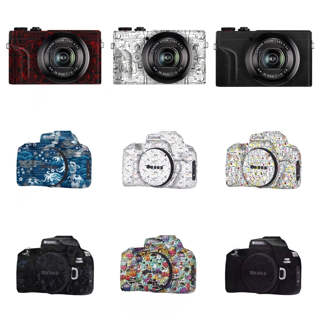 เหมาะสําหรับสติกเกอร์กล้อง Canon 200D 200dii M6 M6ii M50 M50ii M5 ฟิล์มโทรศัพท์ Body Film