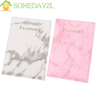 Somedayzl กระเป๋าใส่หนังสือเดินทาง บัตรเครดิต บัตรประจําตัวประชาชน PU แบบพกพา สําหรับผู้หญิง