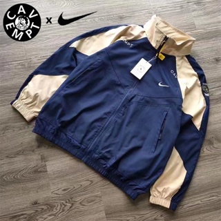 Cav EMPT Xnike เสื้อแจ็กเก็ตกันลม ปักลาย สไตล์วินเทจ อเมริกัน 100% สําหรับผู้ชาย