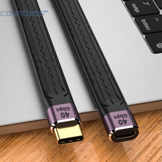 [countless.th] สายเคเบิลข้อมูล USB 4.0 Gen3 Type C ตัวผู้ เป็น Type C ตัวผู้ 40Gpbs PD 100W