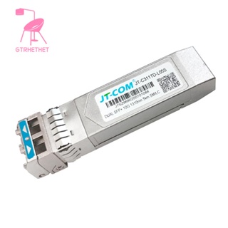 Jt-com โมดูลไฟเบอร์ออปติคอล 10G SFP+ Duplex LC SFP โหมดเดียว 5 กม. 1310Nm สําหรับ Mikrotik Huawei Switch