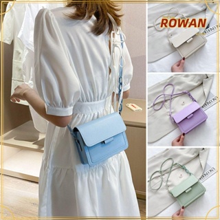 Rowans กระเป๋าสะพายไหล่ กระเป๋าถือ สีพื้น แฟชั่นเรียบง่าย