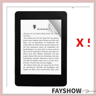 Fay 5 ชิ้น การ์ด ความโปร่งใสสูง ป้องกันรอยนิ้วมือ ป้องกันหน้าจอ สําหรับ Kindle Paperwhite 4 2018