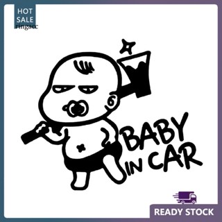 Rga สติกเกอร์คําเตือน ลายการ์ตูน Baby in Car DIY สําหรับติดตกแต่งหน้าต่างรถยนต์