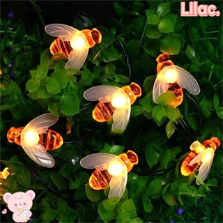 Lilac สายไฟ LED รูปผึ้ง PVC กันน้ํา ประหยัดพลังงาน สําหรับตกแต่งสวน