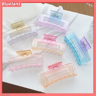 【 Bluelans 】กิ๊บติดผม แบบยืดหยุ่น ป้องกันการแตกหัก ไล่โทนสี สีคอนทราสต์ สําหรับผู้หญิง