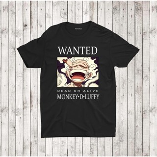 การ์ตูนญี่ปุ่น LUFFY GEAR5 ซีรีส์ DIY เสื้อยืดแขนสั้นผู้ชายแฟชั่นเทรนด์