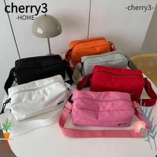 Cherry3 กระเป๋าสะพายข้าง ผ้าออกซ์ฟอร์ด น้ําหนักเบา มีซิป จุของได้เยอะ แฟชั่นฤดูใบไม้ร่วง