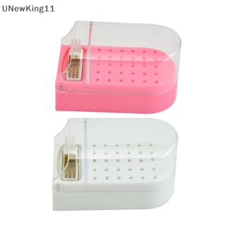 Unewking 2 In 1 ที่วางดอกสว่านมิลลิ่ง 30 หลุม กันฝุ่น สําหรับตกแต่งเล็บ