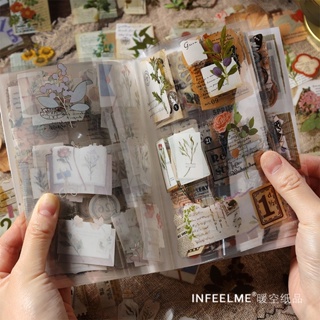 Infeel.me สติกเกอร์ PET สไตล์เรโทร สําหรับตกแต่งสมุด อัลบั้ม 20 แผ่น