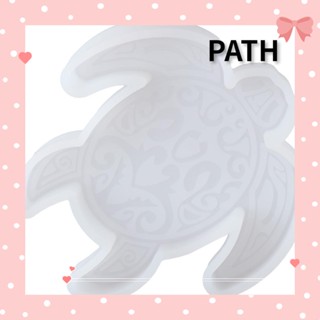 PATH แม่พิมพ์ซิลิโคนเรซิ่น รูปเต่าทะเล สีขาว สําหรับเย็บผ้า DIY