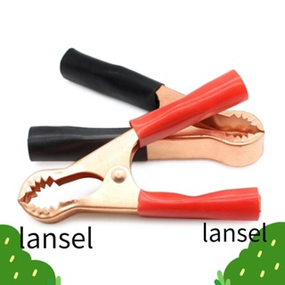 LANSEL คลิปปากจระเข้ทดสอบแบตเตอรี่รถยนต์ สีแดง 70 มม. 8 ชิ้น