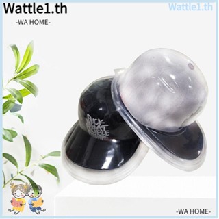 WTTLE กล่องเก็บหมวกเบสบอล PVC ทรงแบน ป้องกันฝุ่น