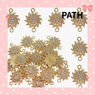 Path จี้รูปดอกทานตะวัน ชุบทอง 2 มม. ทนทาน 21*15 มม. 30 ชิ้น