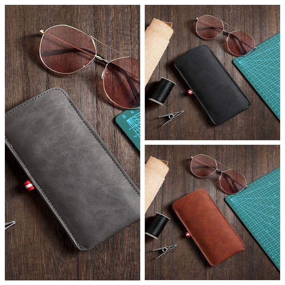 Qqmall กระเป๋าหนัง PU ทรงสี่เหลี่ยมผืนผ้า สีพื้น สําหรับใส่แว่นตาอ่านหนังสือ เครื่องประดับ