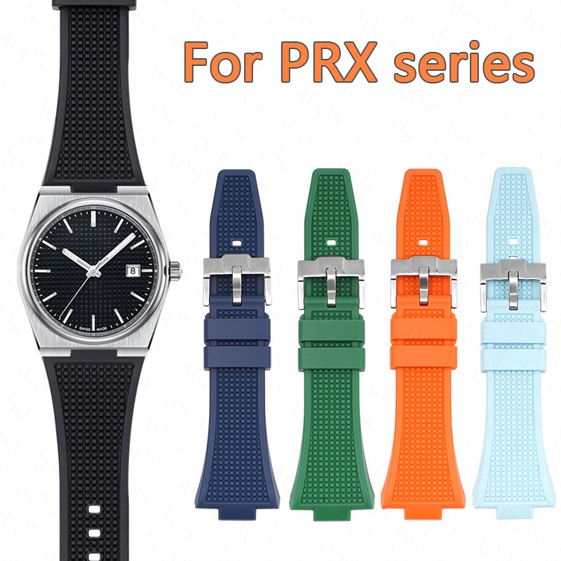 สายนาฬิกาข้อมือซิลิโคน อินเตอร์เฟส แบบเปลี่ยน สําหรับ Tissot PRX Series 40 มม. T137.407 T137.410