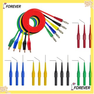 FOREVER ชุดโพรบโพรบ ทดสอบด้านหลังรถยนต์ PVC PA ทองแดง สเตนเลส 4 มม. 1000V 10A 1 เมตร 20 ชิ้น ต่อชุด