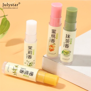 JULYSTAR Leimeizi Natural Plant Lip Balm ให้ความชุ่มชื้นและให้ความชุ่มชื้นเพื่อปรับปรุงเส้นริมฝีปาก ลิปสติกไม่มีสีแฮนด์เมดลิปสติกให้ความชุ่มชื้นยาวนาน