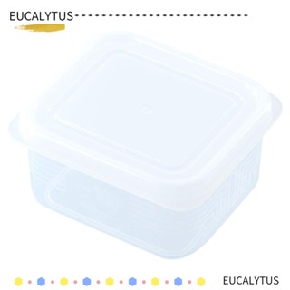 Eutus กล่องเก็บของ ทําความสะอาดง่าย 2 ขนาด สีขาว 3 4 ชิ้น