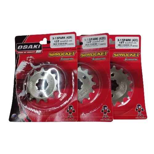 OSAKI (420) โอซากิ สเตอร์หน้า เลส SPARK,X-1,MATE,RXZ,SPARK135,VR150 ของแท้จาก โรงงาน สินค้าคุณภาพดี แข็งแรงทนทาน