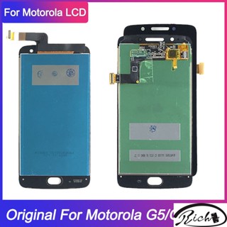 Amoled G5 Plus LCD สําหรับ Motorola MOTO G5 LCD XT1672 Display G5 Plus LCD XT1685 Touch Screen Digitizer แทนที่ G5 Plus LCD