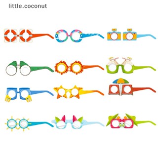 [little.coconut] แว่นตากระดาษ ธีมฤดูร้อน สไตล์ฮาวาย สําหรับปาร์ตี้ริมทะเล ชายหาด