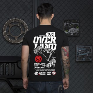 เสื้อยืดแขนสั้น คอกลม พิมพ์ลายรถยนต์ Attitude Overland Off road Jianghu อเนกประสงค์ แฟชั่นฤดูร้อน และฤดูใบไม้ผลิ สไตล์คลาสสิก