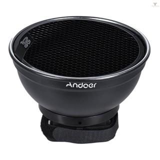 Fw Andoer 5.9 (15cm) Silver Beauty Dish Diffuser w/ 30 Degree Honeycomb Replacement for Neewer   Yongnuo Godox Meike Vivitar Photography On-camera Flash Speedlite Speed