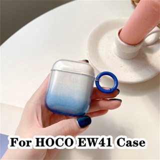 【คุณภาพสูง】สําหรับ Hoco. Ew41 เคสใส แบบนิ่ม ไล่โทนสีเหลือง สําหรับ HOCO EW41