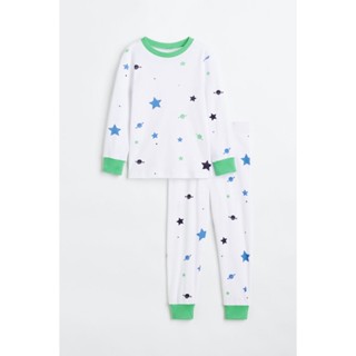 H&amp;M ชุดนอนผ้ายืด Boy Jersey pyjamas 0652377_5