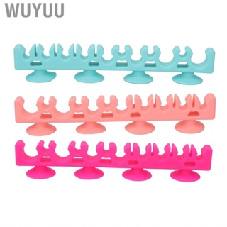 Wuyuu Suction Cup Brush Drying Rack Firmly Fixing Makeup for Wall Salon Use